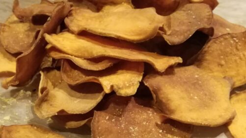 Chips af søde kartofler
