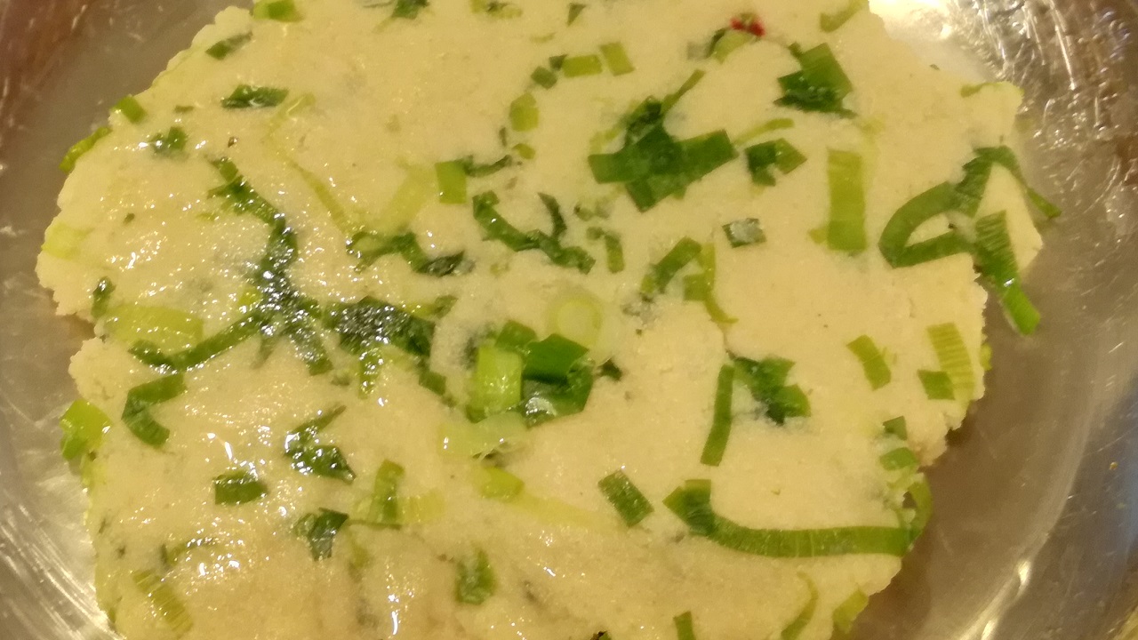 Pandekage med forårsløg