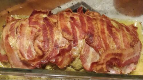 Farsbrød med bacon