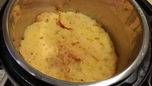 Æblekvæde-grød færdig