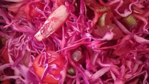Stegt rosa coleslaw