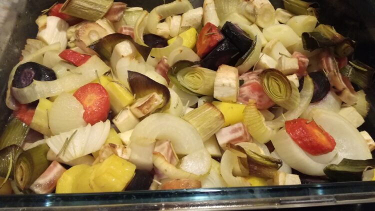 ovnbagte grøntsager