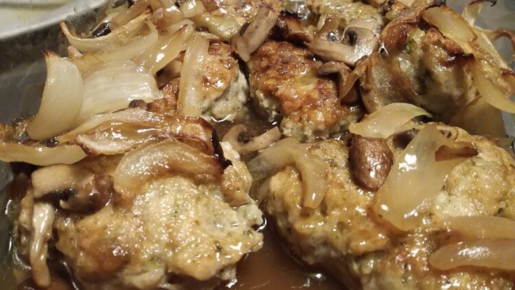 Kyllingebøffer i ovnfast fad