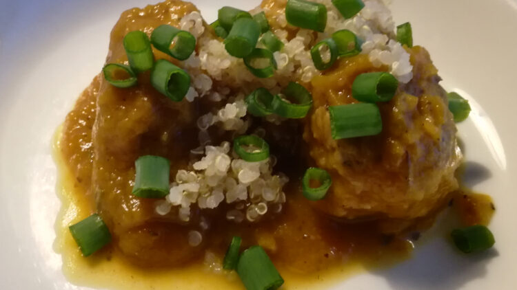 Græskargryde med forårsløg